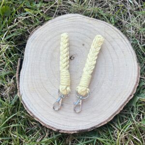 Macramé klíčenka xs (žlutá)